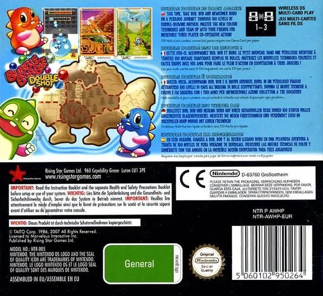 Bubble Bobble: Double Shot box back