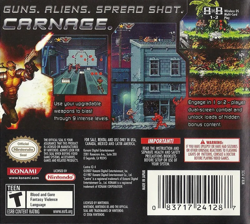 Contra 4 box back