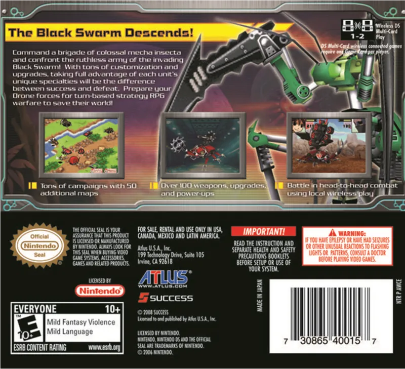 Drone Tactics box back