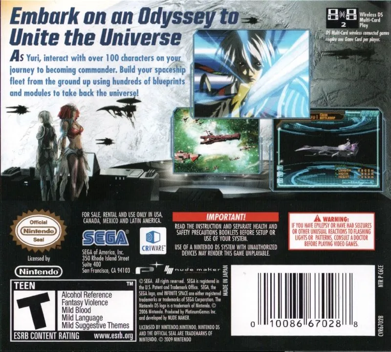 Infinite Space box back