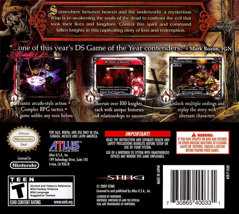 Knights in the Nightmare box back