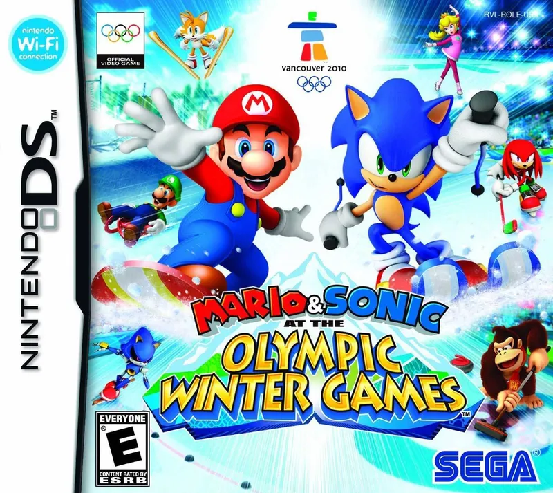 Mario & Sonic at the Olympic Winter Games box art