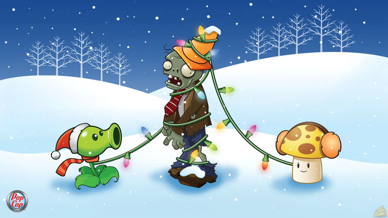 Backdrop artwork for Plants vs. Zombies