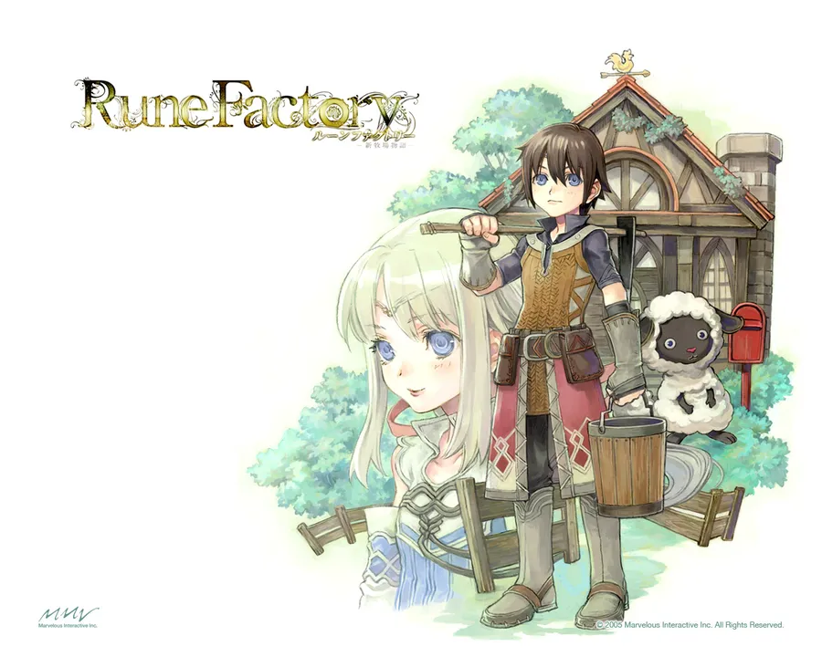 Backdrop artwork for Rune Factory: A Fantasy Harvest Moon