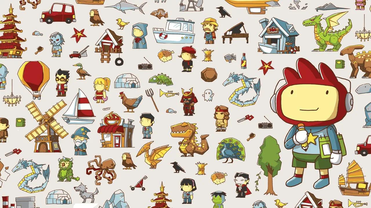 Backdrop artwork for Scribblenauts