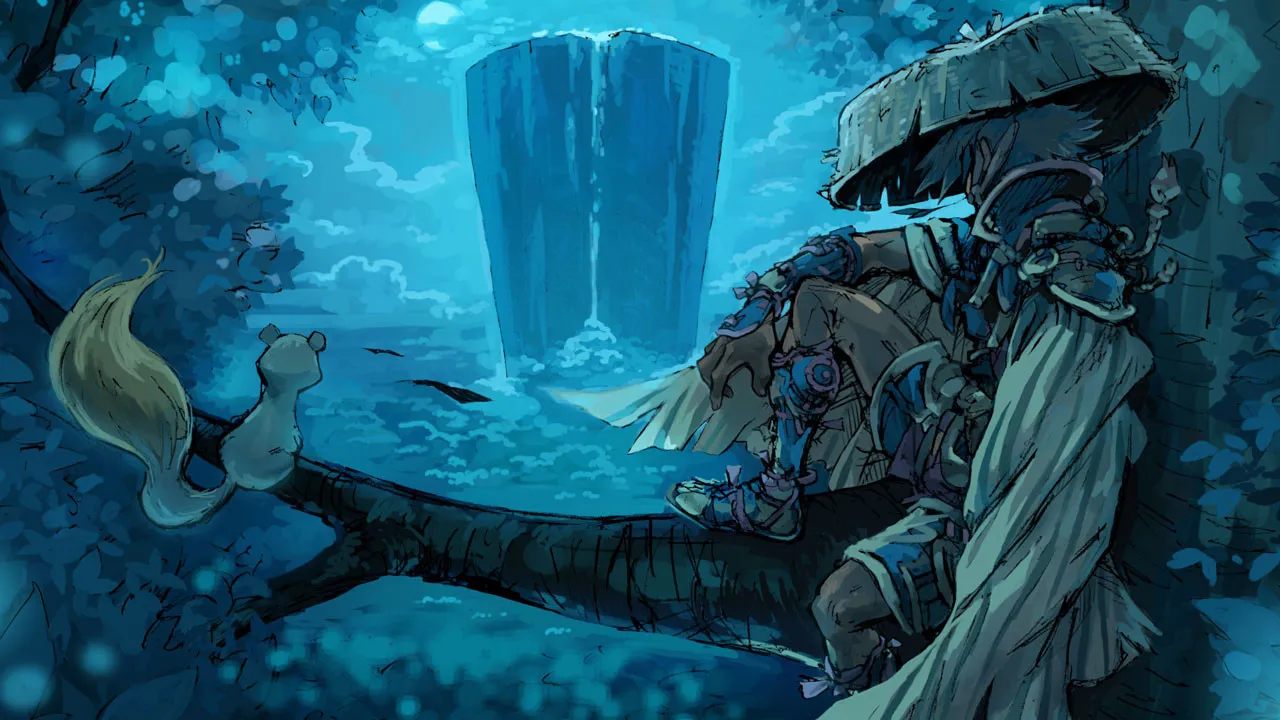 Backdrop artwork for Mystery Dungeon: Shiren the Wanderer