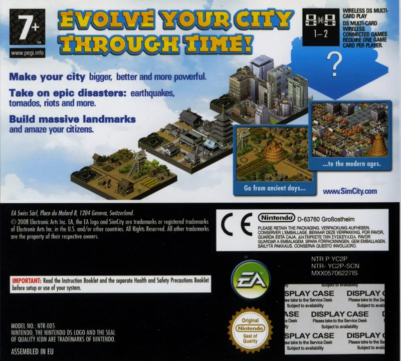 SimCity: Creator box back