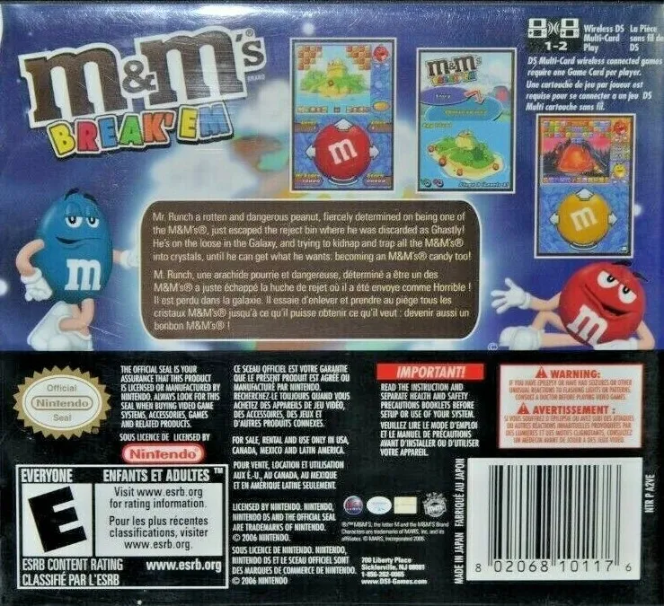M&M's Break 'Em box back