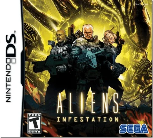 Aliens: Infestation cover art for Nintendo DS