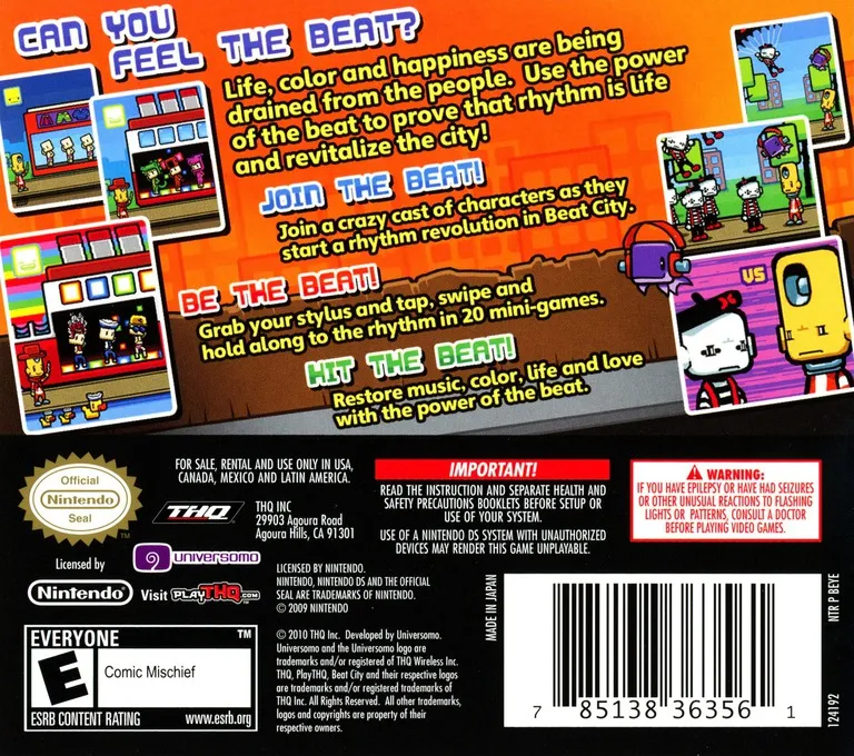Beat City box back
