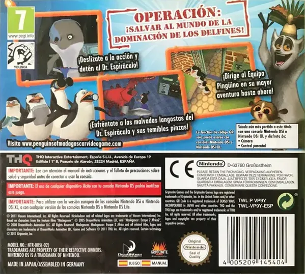 The Penguins of Madagascar: Dr. Blowhole Returns Again! box back