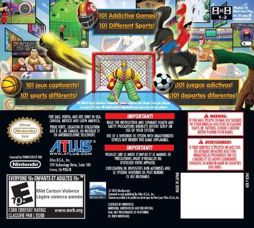101-in-1 Megamix Sports box back