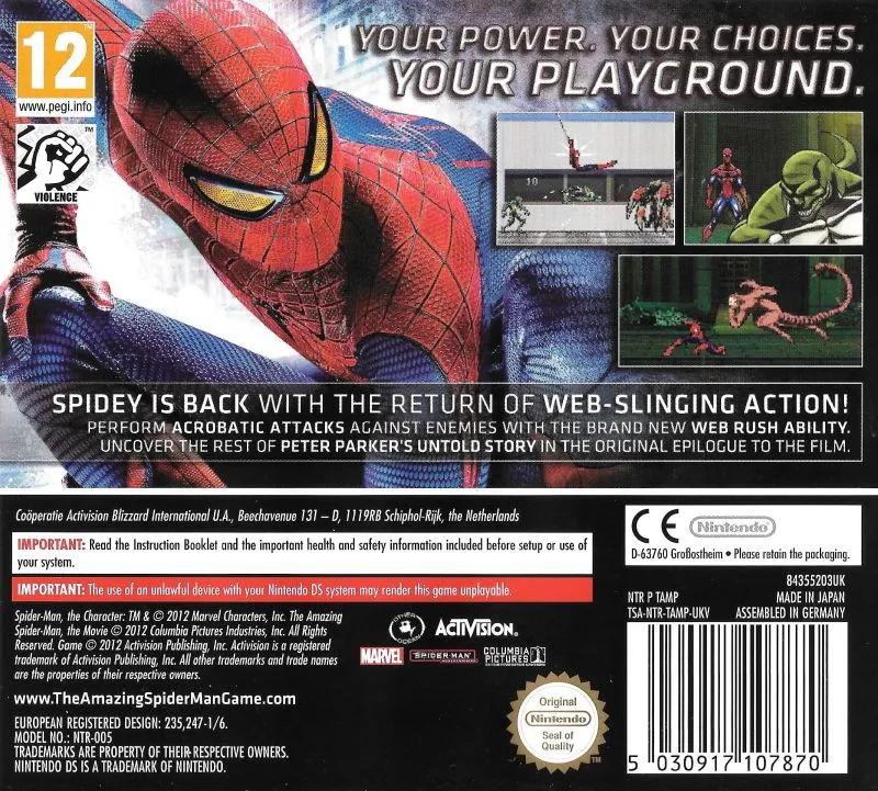 The Amazing Spider-Man box back
