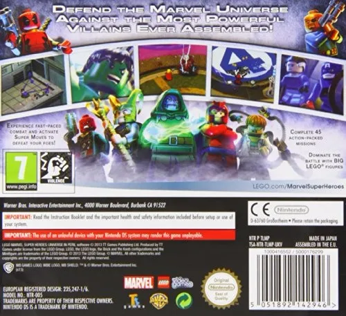 LEGO Marvel Super Heroes: Universe in Peril box back