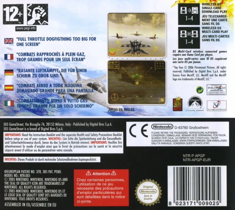 Top Gun box back