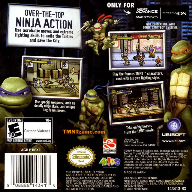 TMNT box back