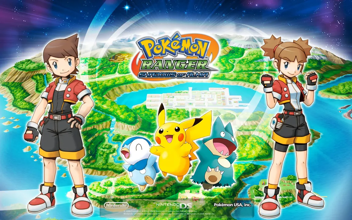 Backdrop artwork for Pokémon Ranger Shadows of Almia