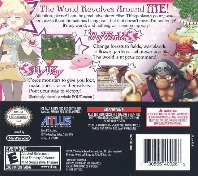 My World, My Way box back