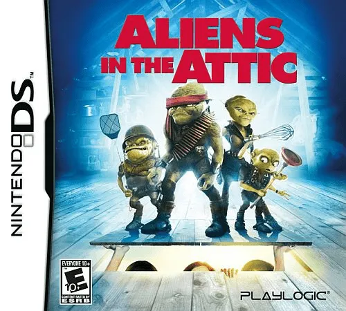Aliens in the Attic cover art for Nintendo DS