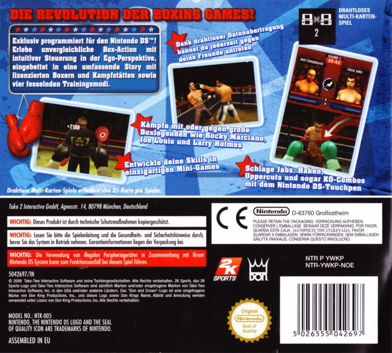 Don King Boxing box back