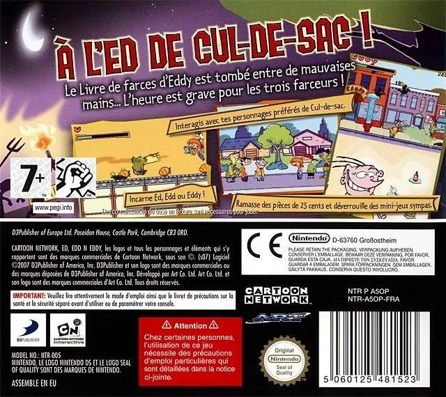 Ed, Edd n Eddy: Scam of the Century box back
