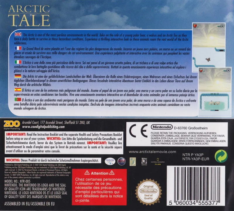 Arctic Tale box back