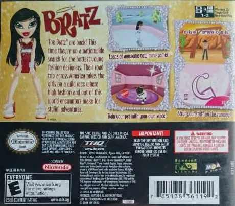Bratz: Forever Diamondz box back