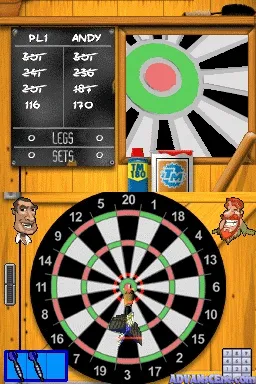 Backdrop artwork for Sega Presents Touch Darts