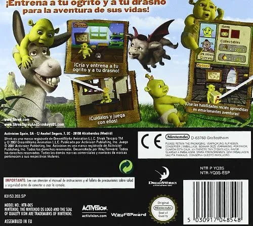 Shrek: Ogres & Dronkeys box back