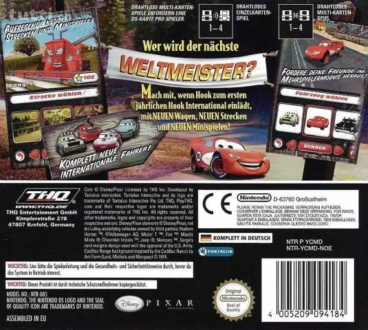 Cars: Mater-National Championship box back