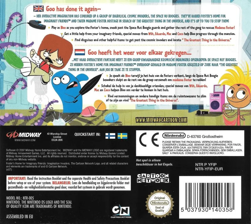 Fosters Home For Imaginary Friends: Imagination Invaders box back