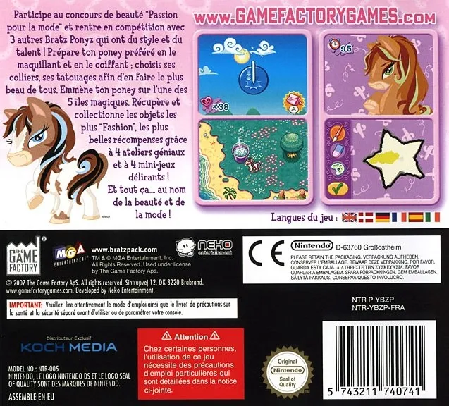 Bratz Ponyz box back