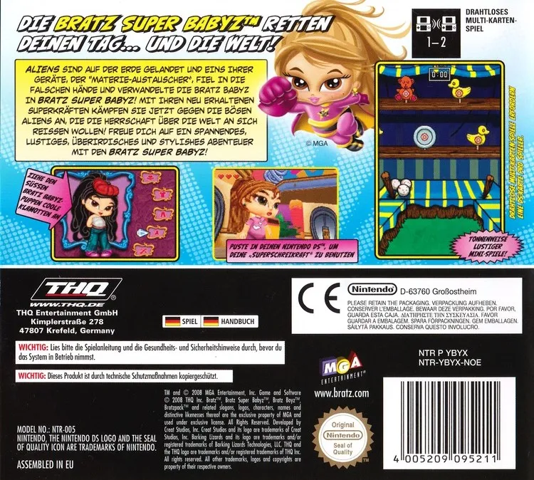 Bratz: Super Babyz box back