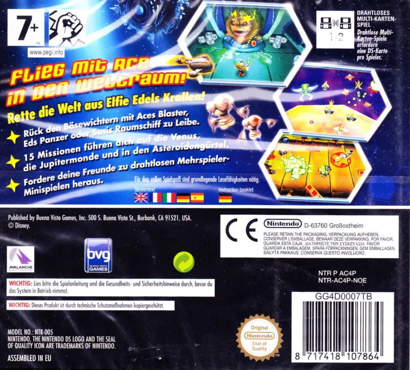 Chicken Little: Ace in Action box back