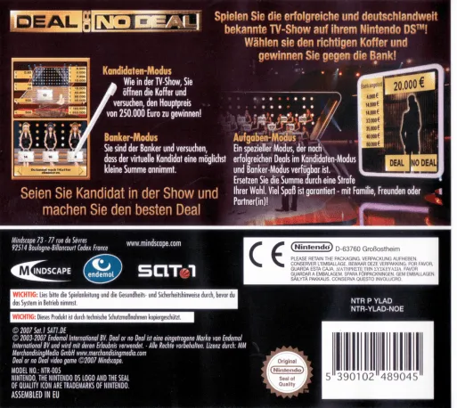 Deal or No Deal box back
