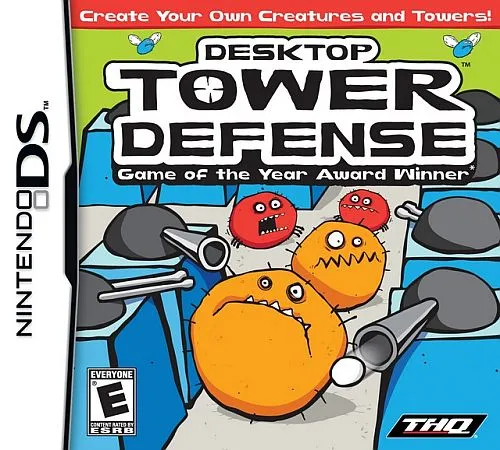 Desktop Tower Defense cover art for Nintendo DS