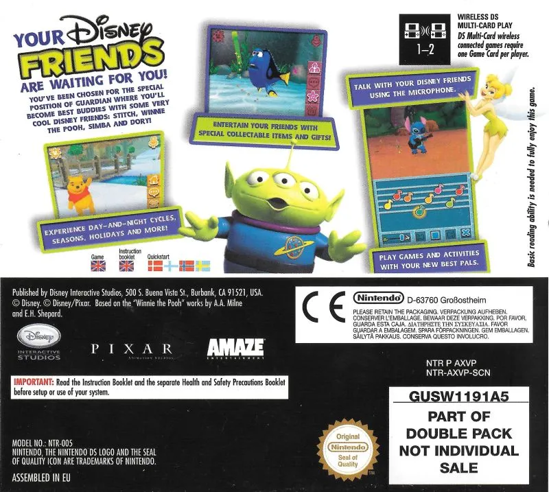 Disney Friends box back