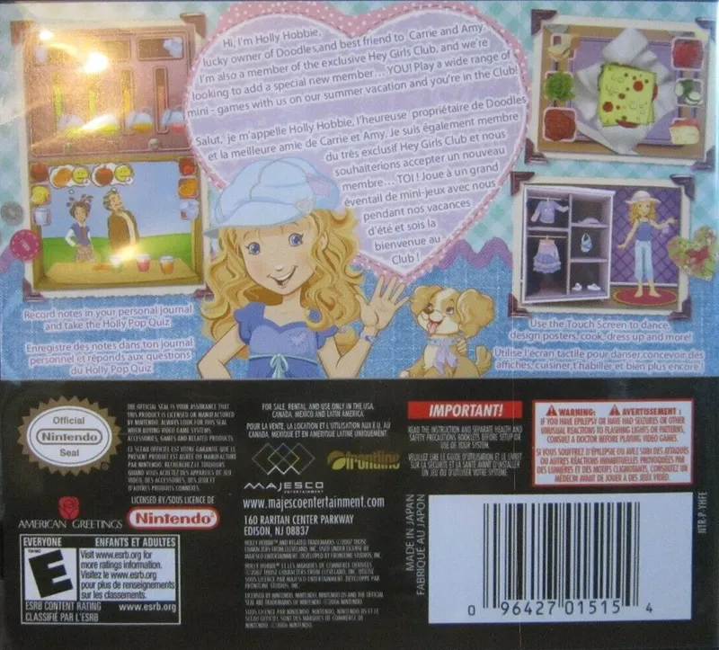 Holly Hobbie & Friends box back