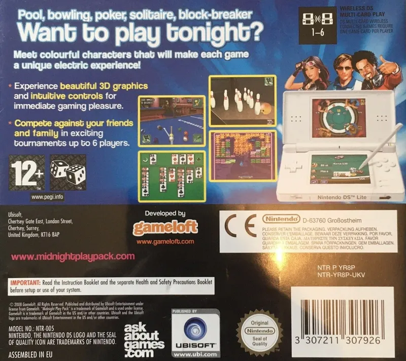 Midnight Play! Pack box back