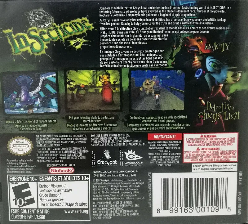 Insecticide box back