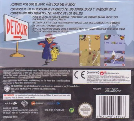 Wacky Races: Crash & Dash box back