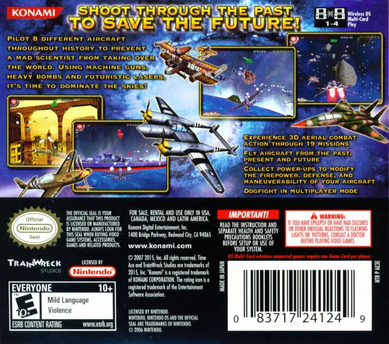 Time Ace box back