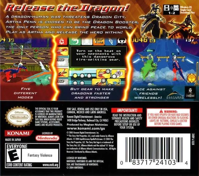 Dragon Booster box back