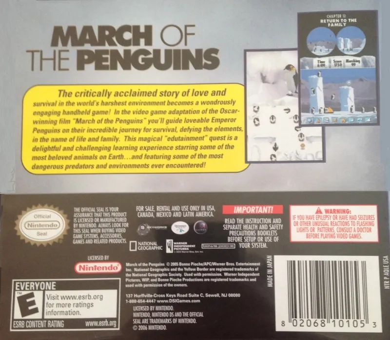 March of the Penguins box back