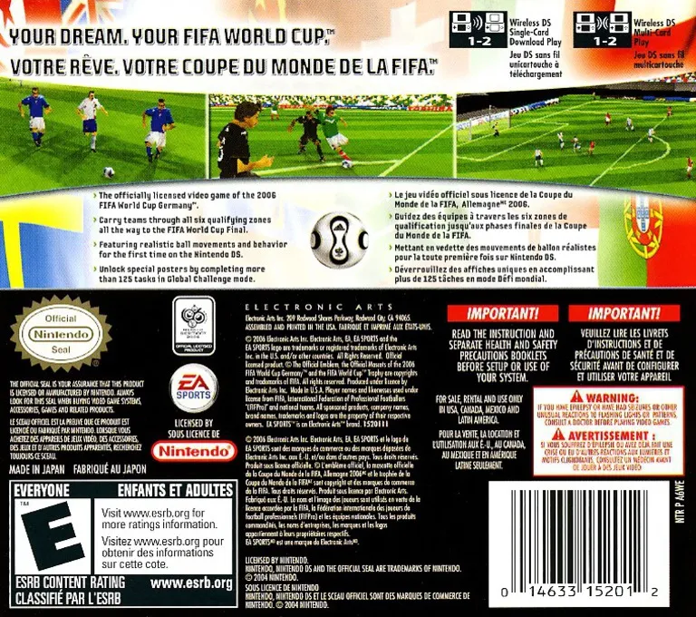 2006 FIFA World Cup box back