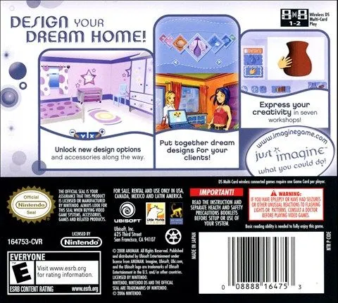 Imagine: Interior Designer box back