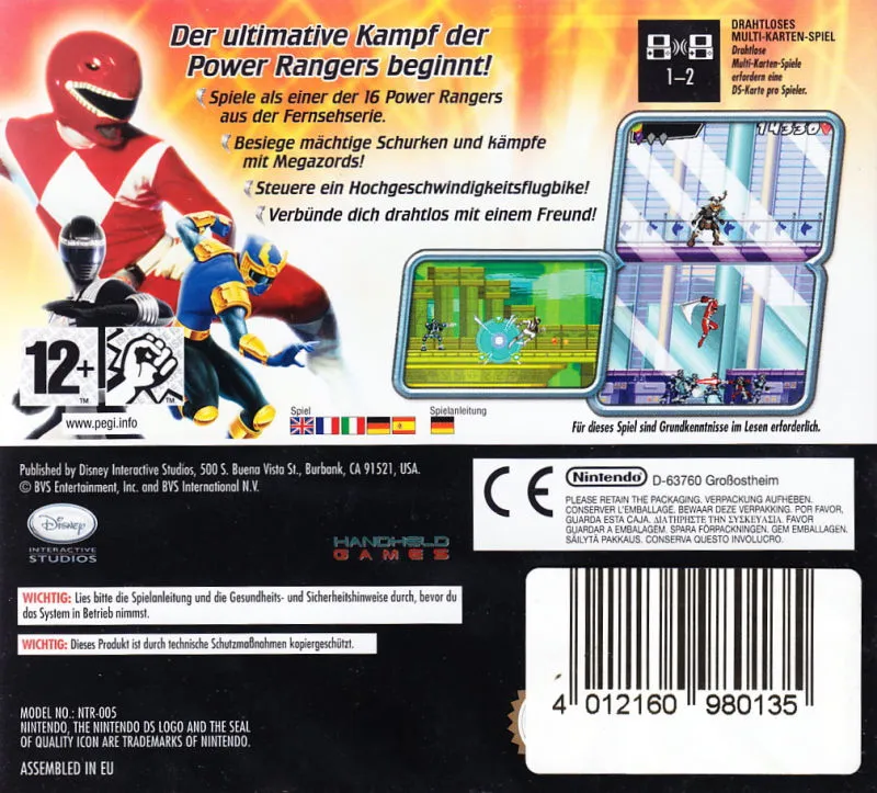Power Rangers: Super Legends box back