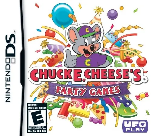 Chuck E. Cheese's Party Games cover art for Nintendo DS