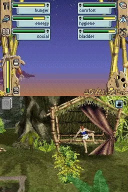 Backdrop artwork for The Sims 2: Castaway