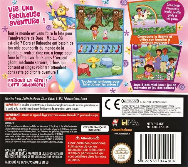 Dora the Explorer: Dora's Big Birthday Adventure box back